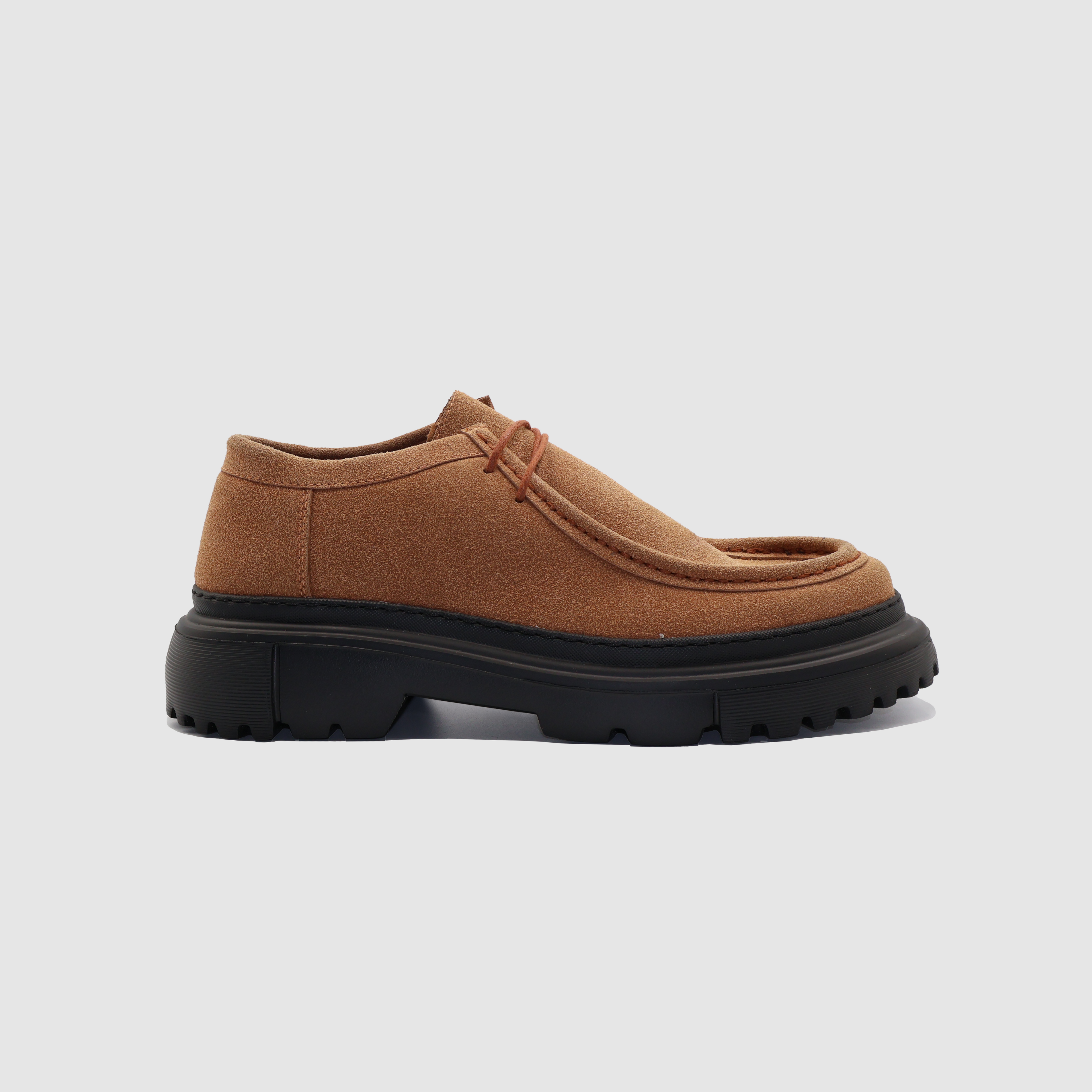 Shopify Berlin Brown and Black loafers with sleek leather design and stylish stitching, perfect for casual or formal wear.