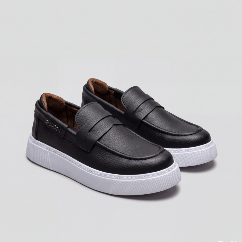 Chekich LOOM V2 Black – vegan leather penny loafer (2/7)