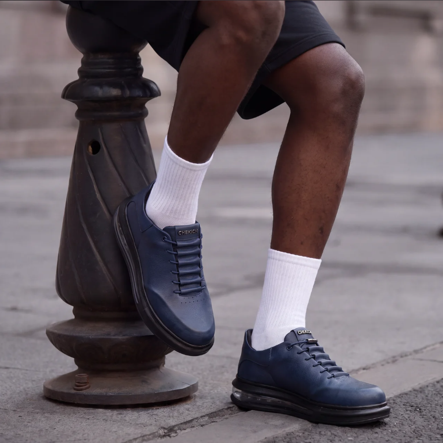 Chekich AVAX Navy Black – vegan leather sneaker (5/7)