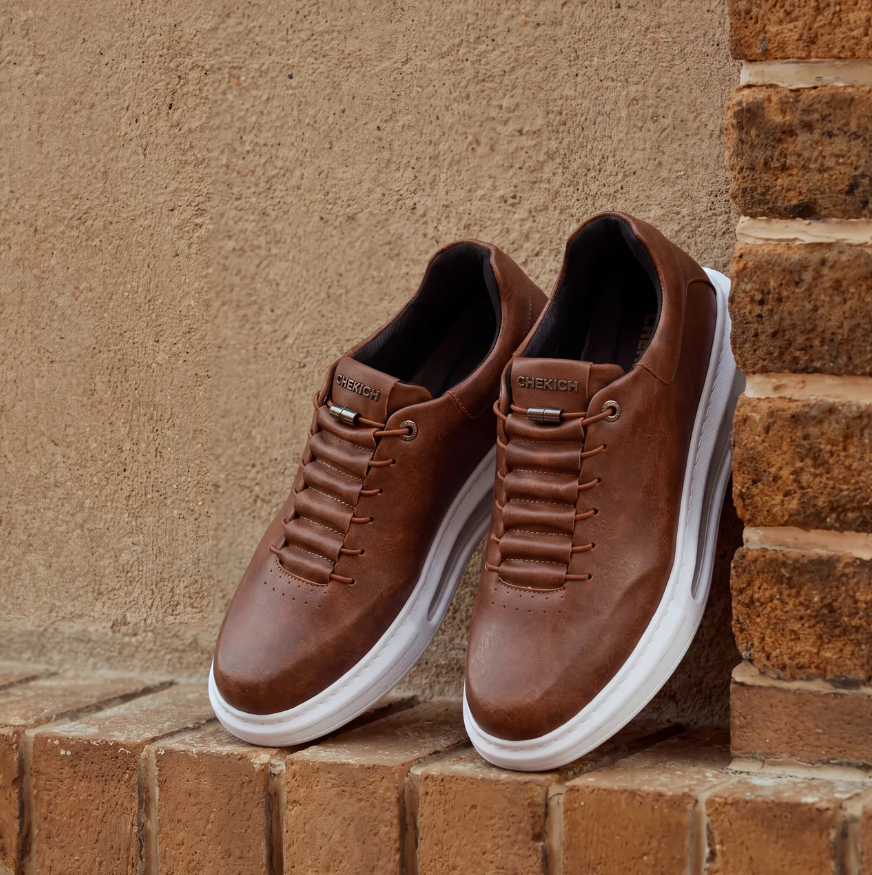 Chekich AVAX Brown White – vegan leather sneaker (7/7)