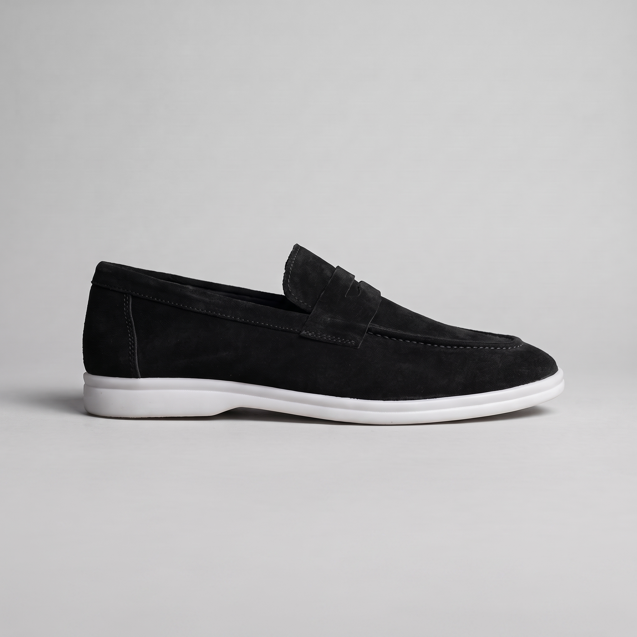 Chekich South Africa Clifton Black sneaker showing black fabric upper and white sole on a plain background.