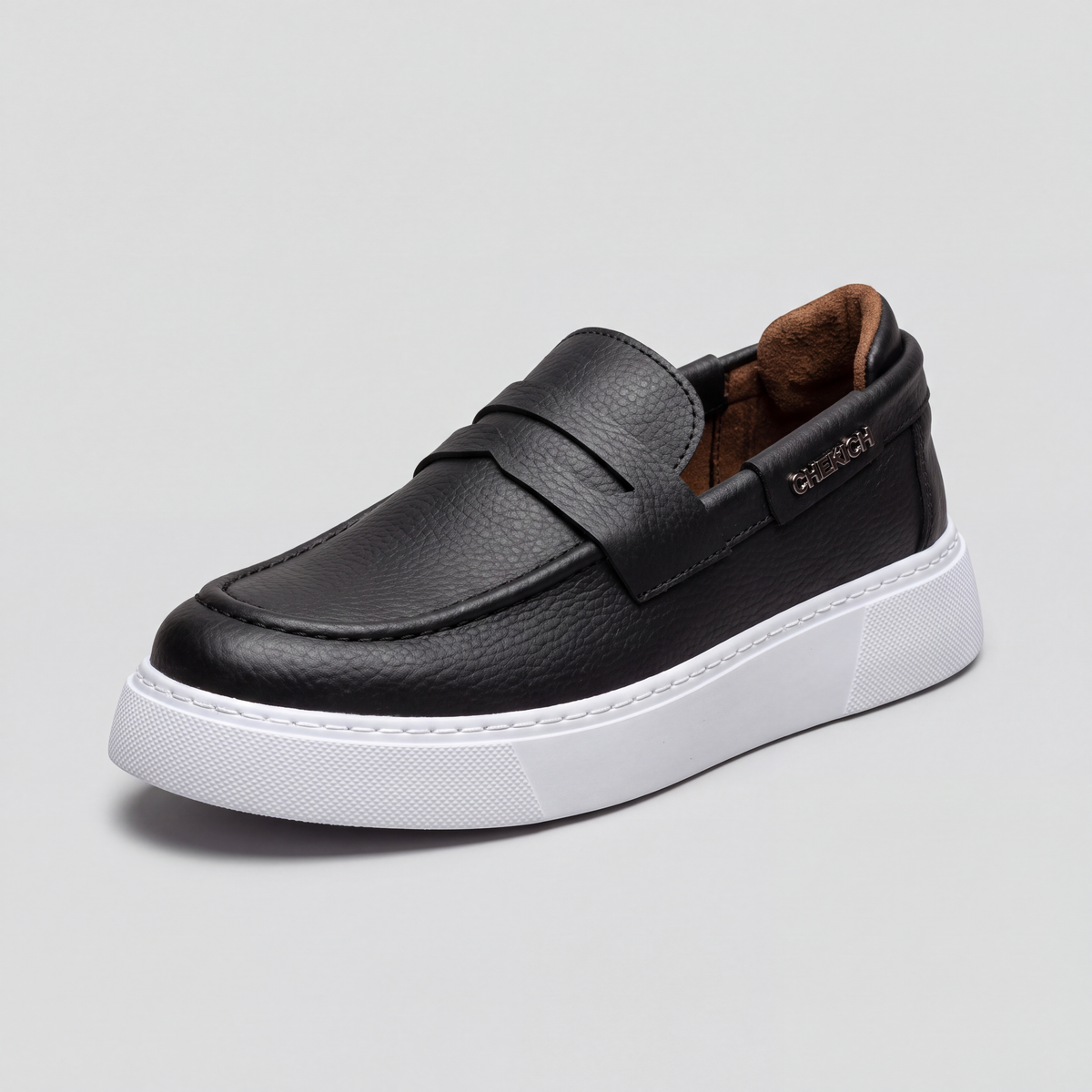 Chekich LOOM V2 Black – vegan leather penny loafer (3/7)