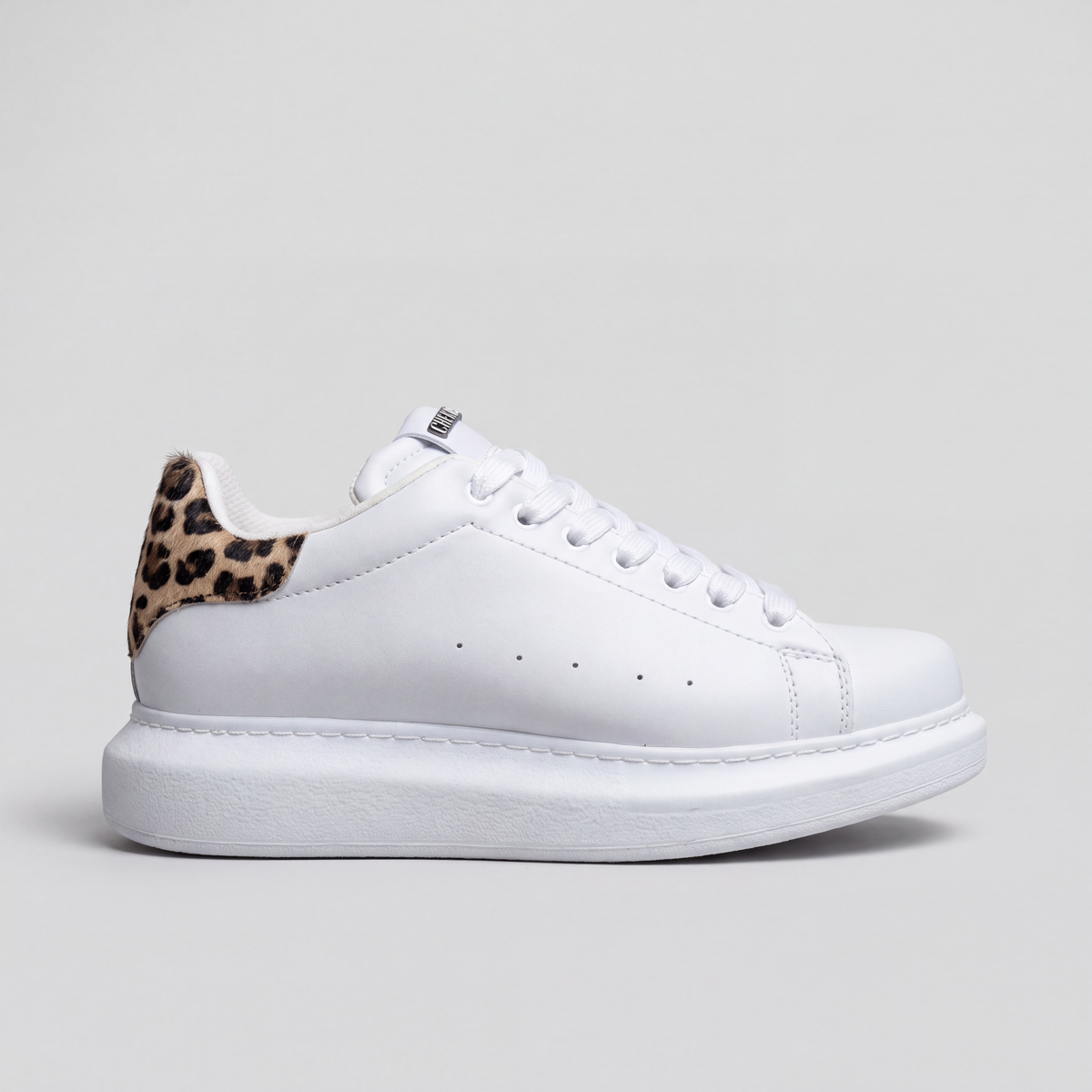 ORIGIN SKIN HEEL Leopard White