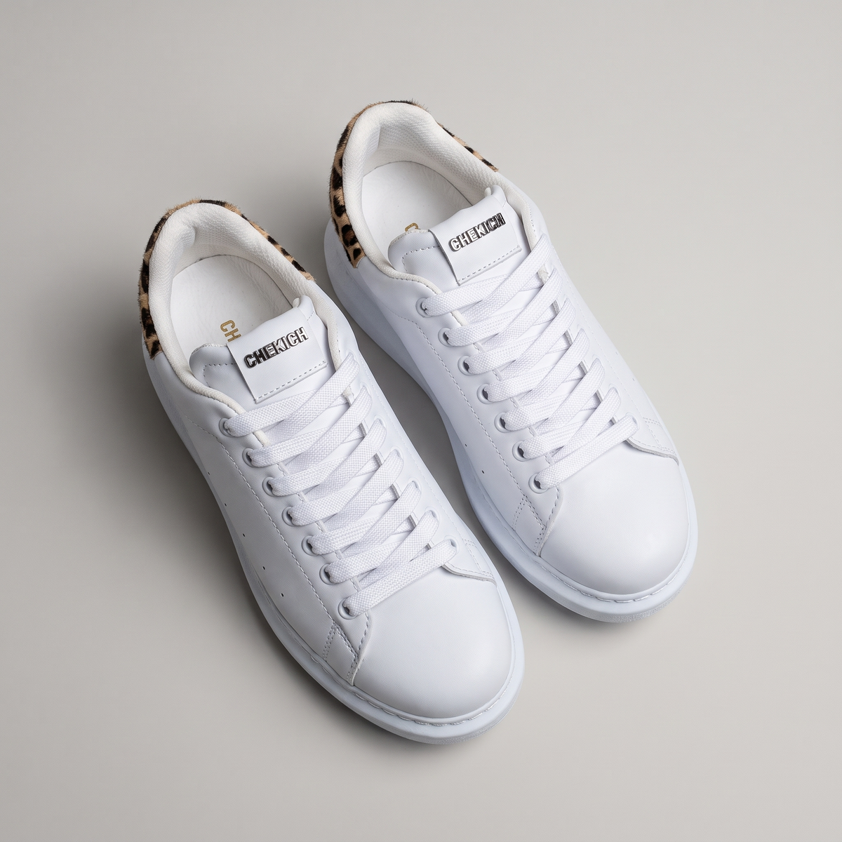 ORIGIN SKIN HEEL Leopard White
