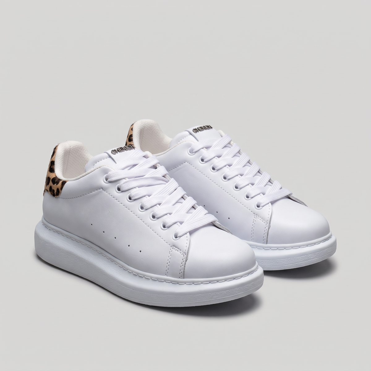 ORIGIN SKIN HEEL Leopard White
