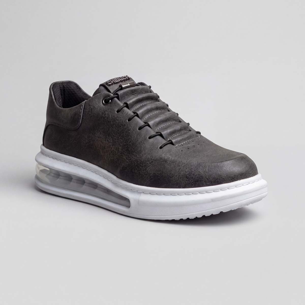 Chekich AVAX Grey White – vegan leather sneaker (2/6)