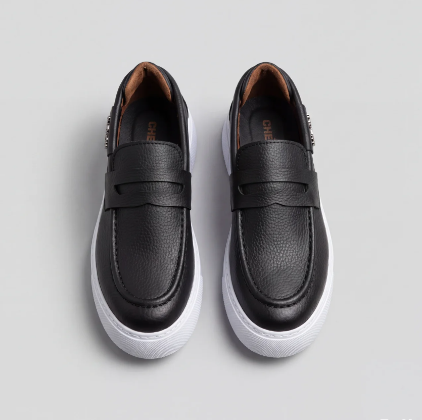 Chekich LOOM V2 Black – vegan leather penny loafer (4/7)
