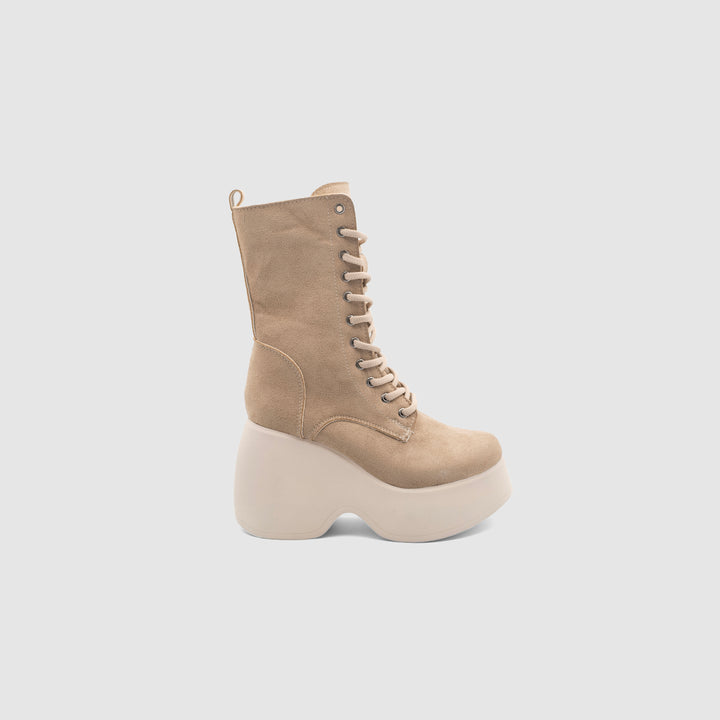 SNOW Beige – Chekich vegan leather boot (1/3)