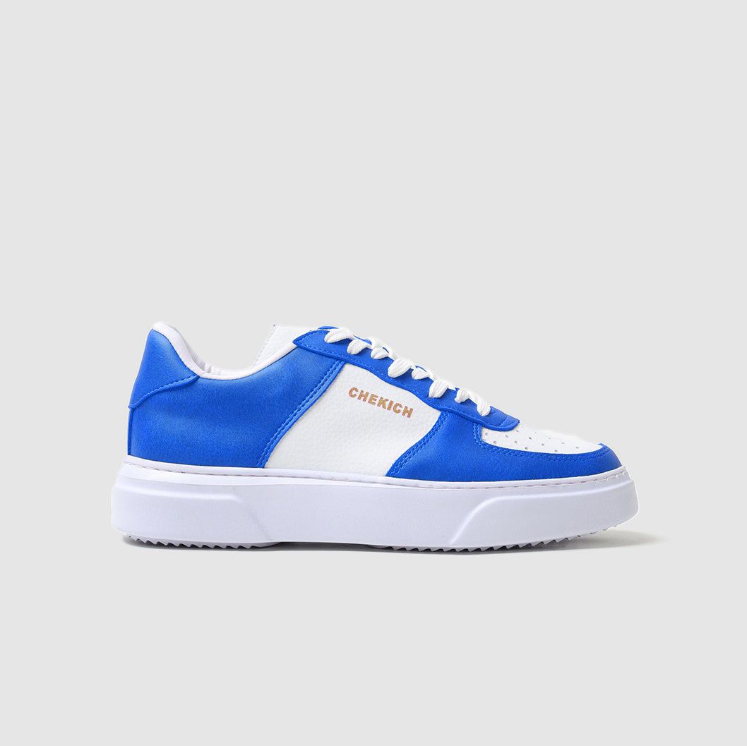 Blue Flatline sneakers by Shopify, showcasing stylish, casual footwear with a sleek design and comfortable fit.