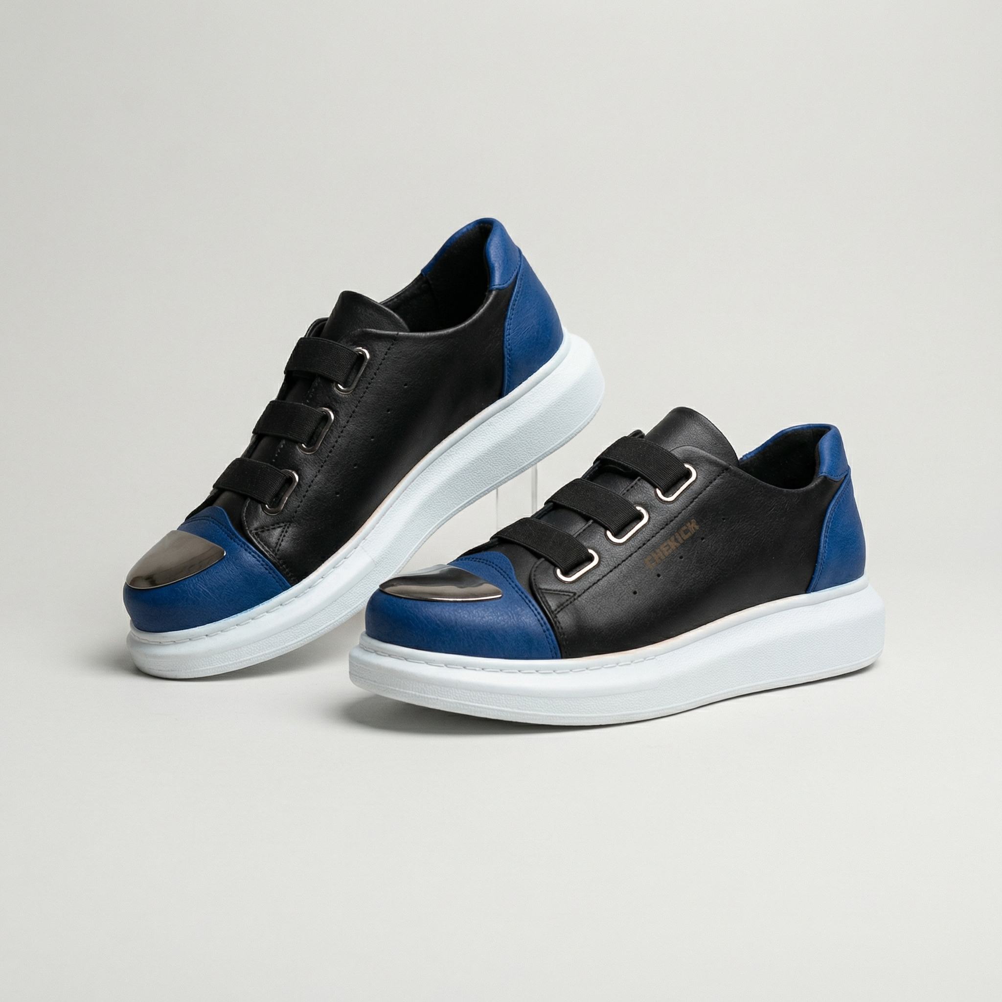 SPIEËL AANRAKING Swart Blou