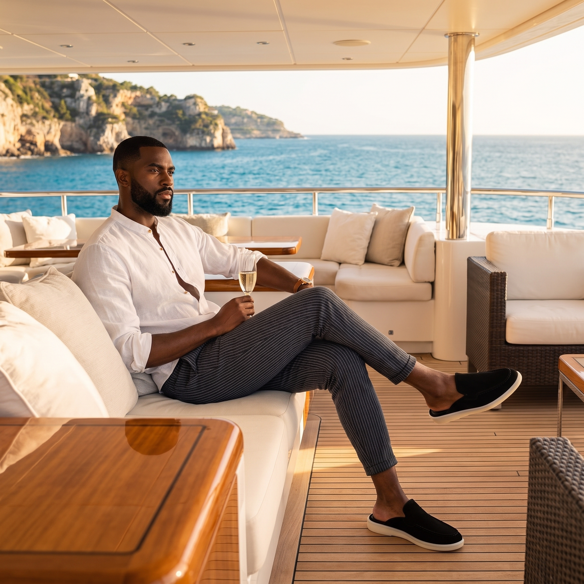 Black Chekich South Africa Clifton Mule shoe with pointed toe and sleek design, shown on a neutral background.