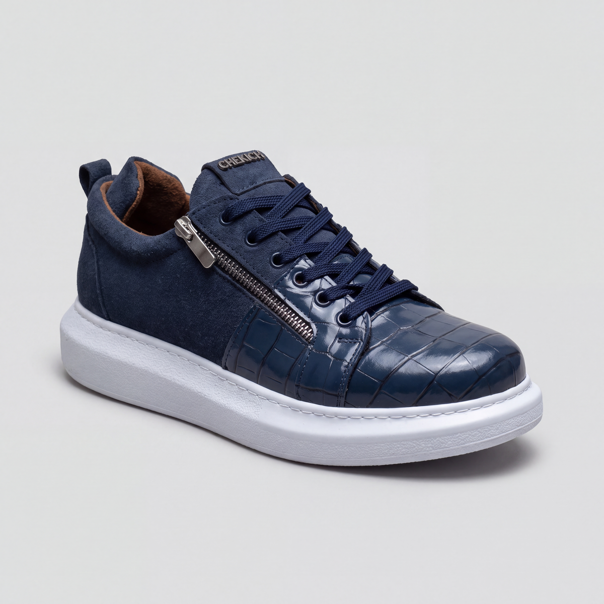 Chekich South Africa Phantom V2 Midnight Blue sneaker with sleek design and detailed blue upper.