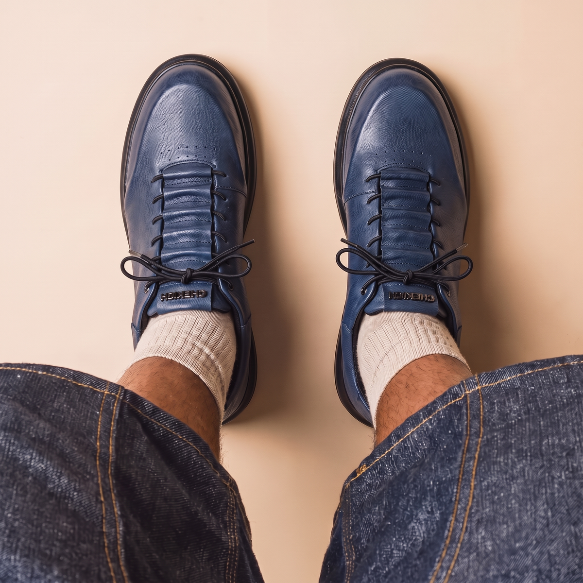 Chekich AVAX Navy Black – vegan leather sneaker (7/7)