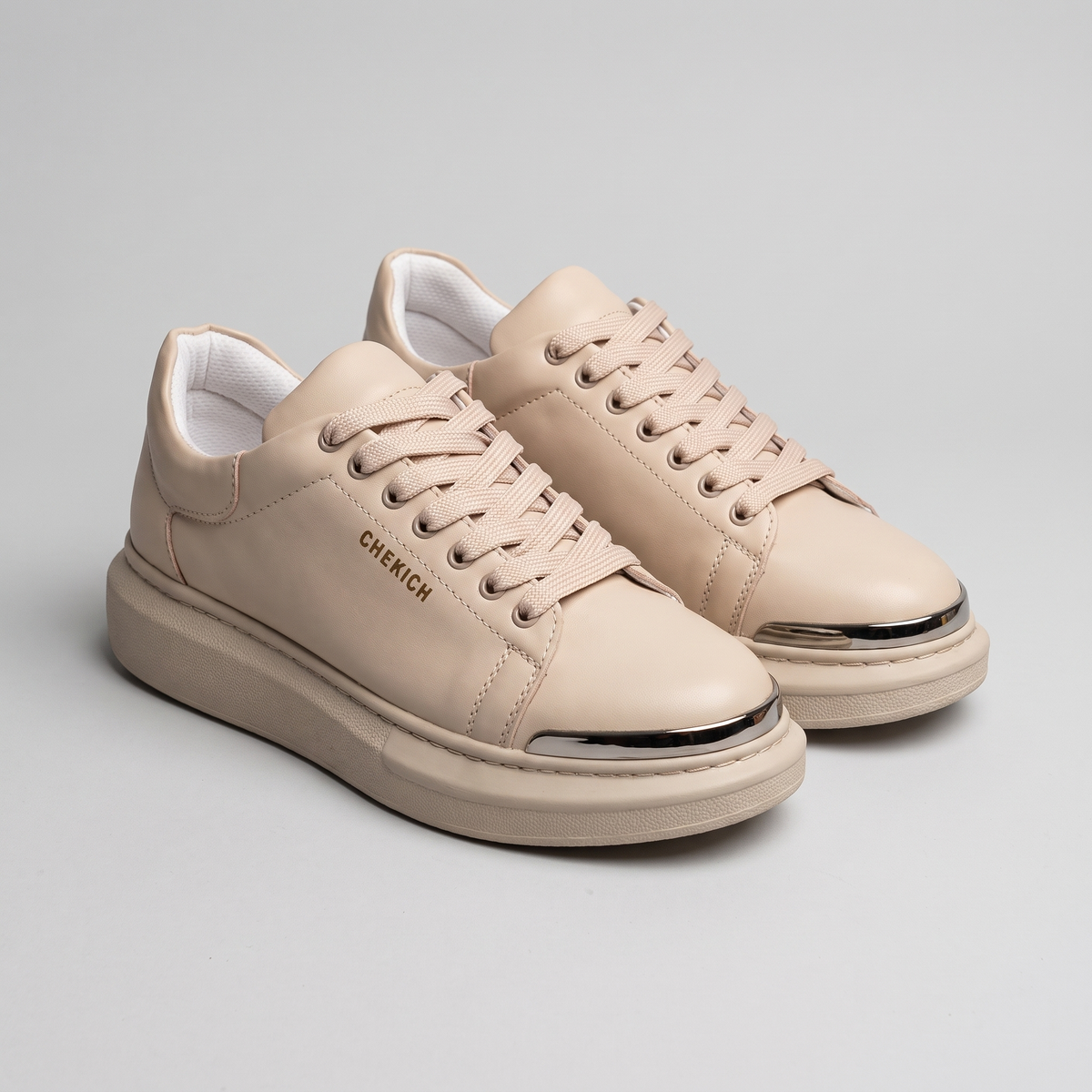 Chekich South Africa Fantasia ST Cream sneakers with stylish design and comfortable fit, shown in a close-up image.
