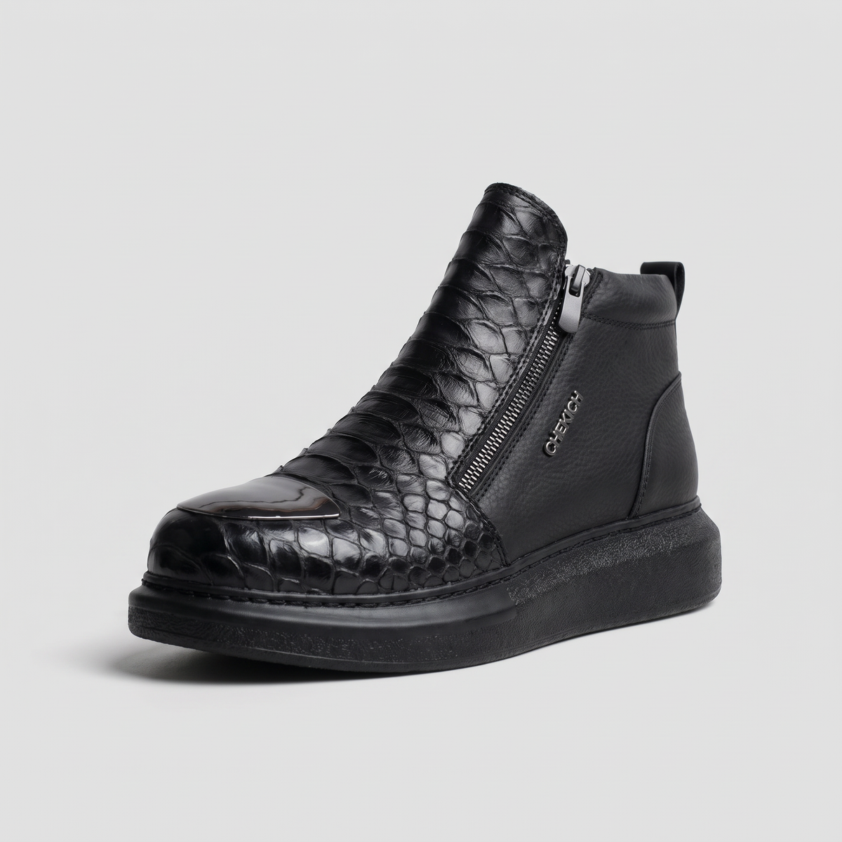 Chekich South Africa MOB All Black sneakers featuring sleek black design and comfortable athletic style.