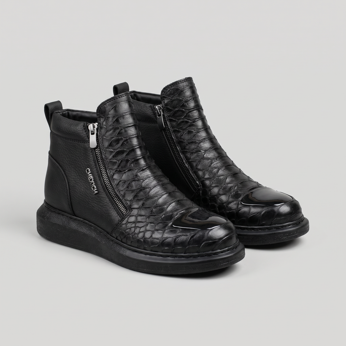 Chekich South Africa MOB All Black sneakers, stylish black athletic shoes with a sleek design and comfortable fit.